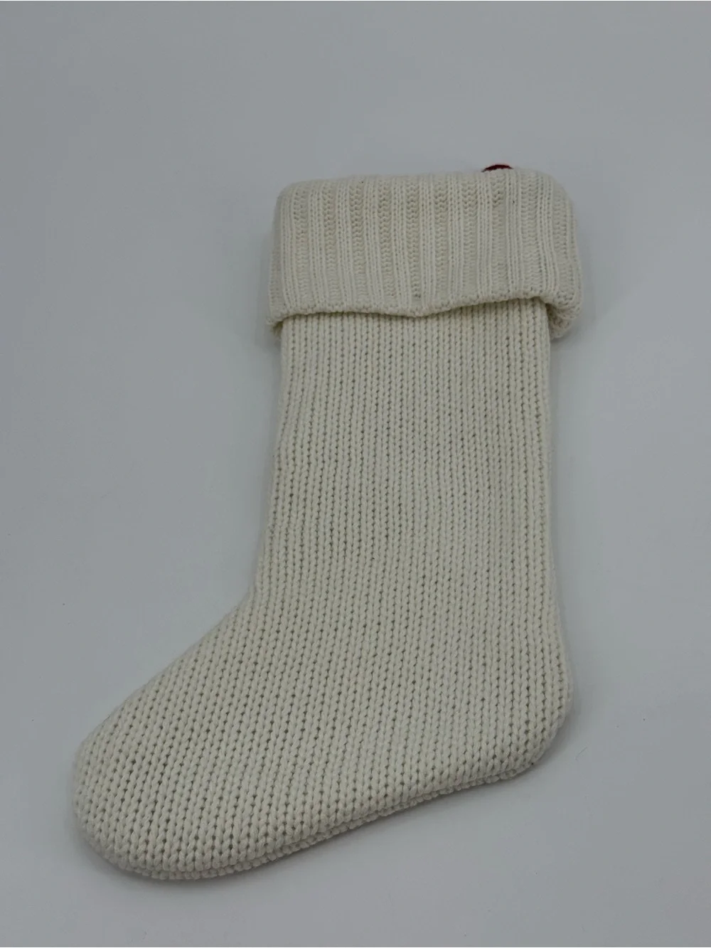Christmas Stocking Red “S” Monogram Holiday Decor Classic Cozy Style